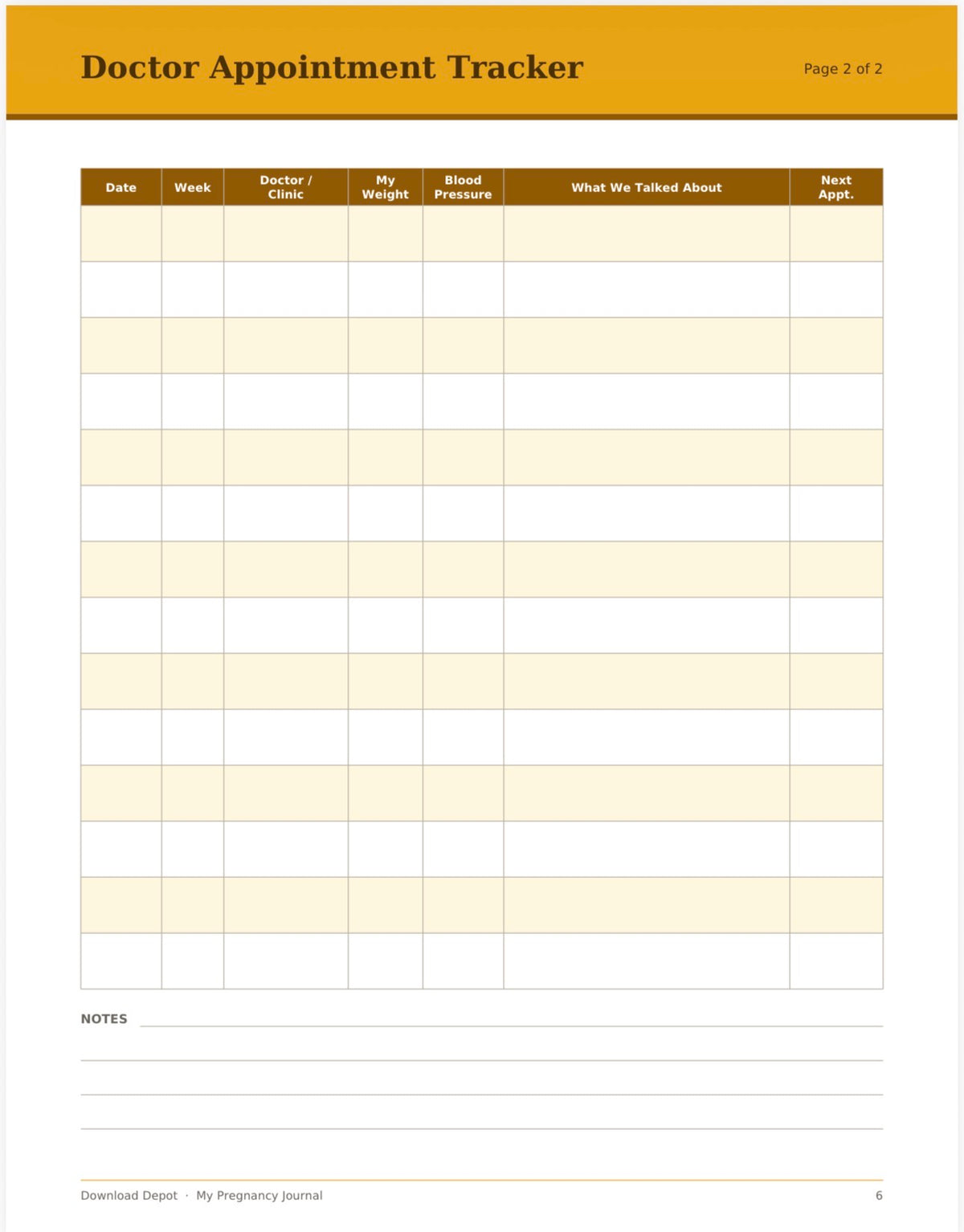 My Pregnancy Journal