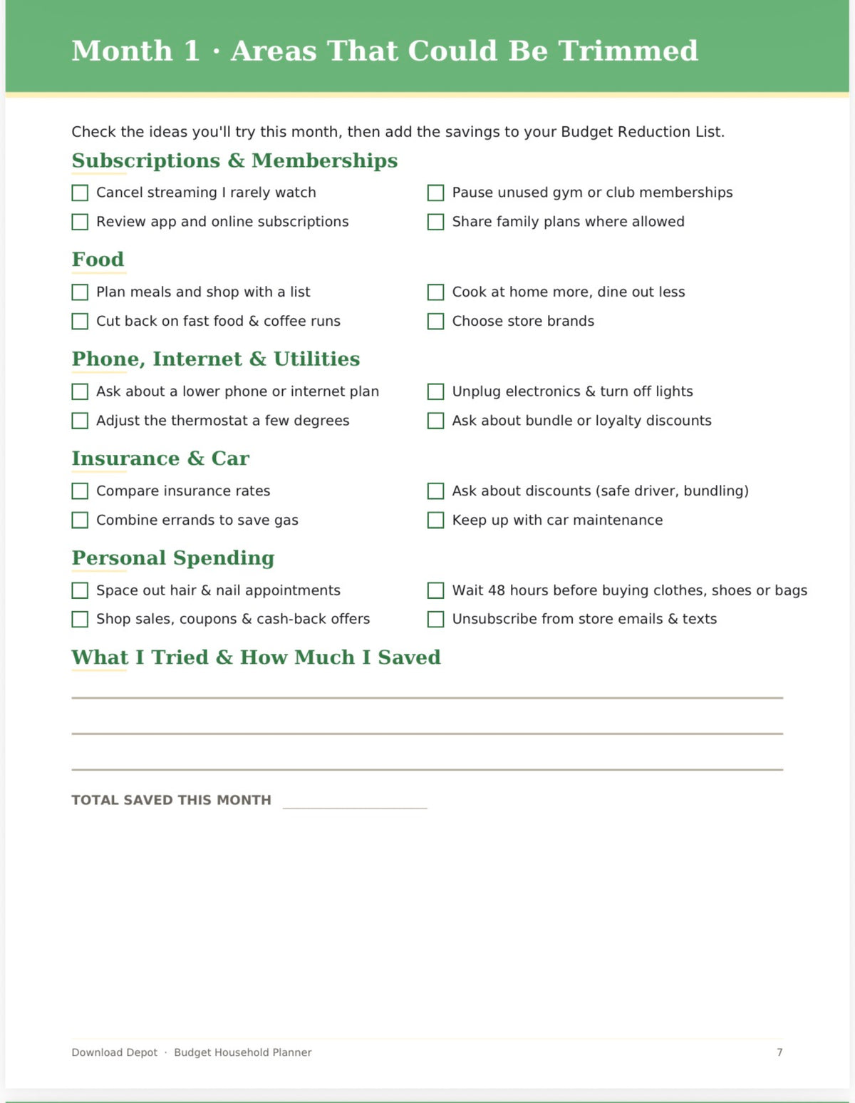 Budget Household Planner — Grown-Up Bills