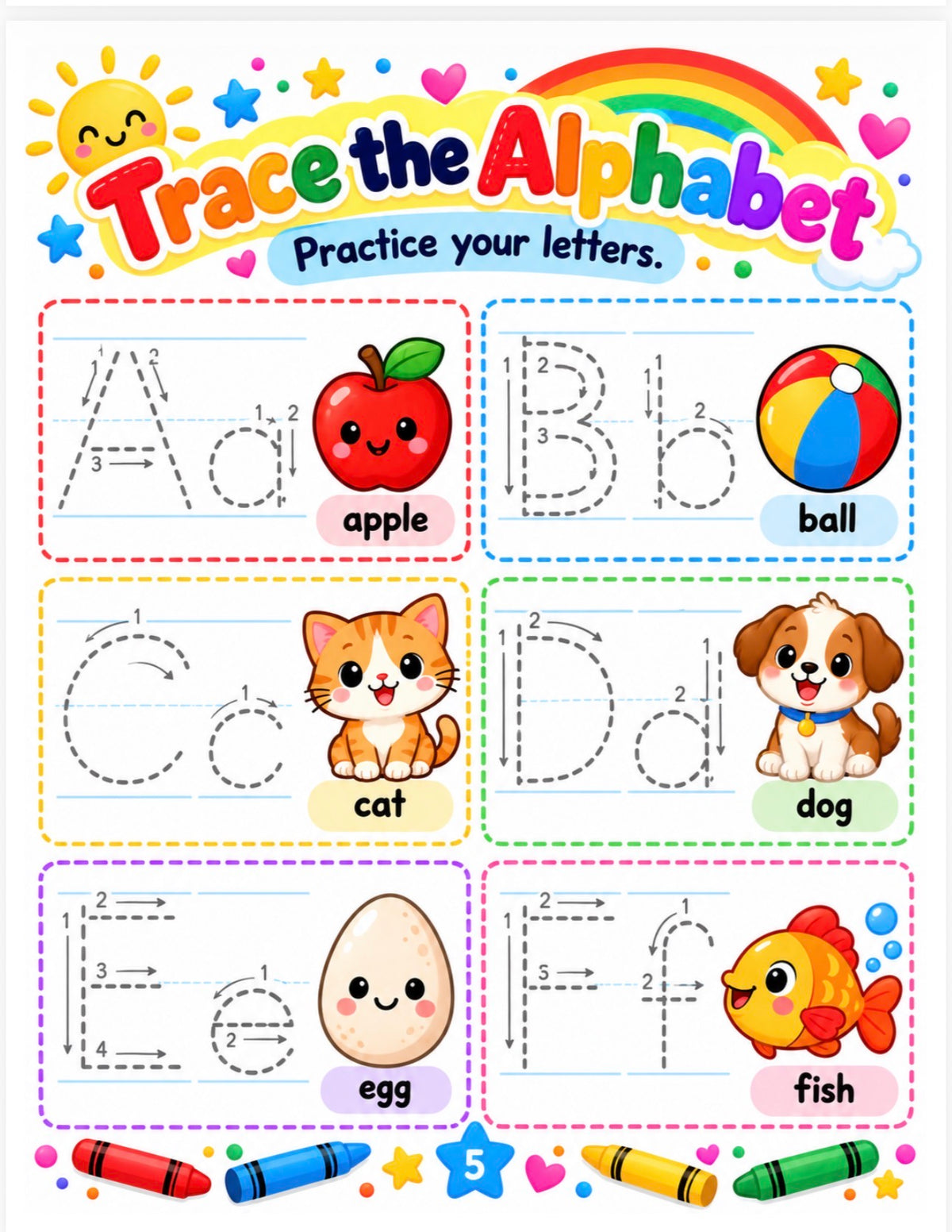 Preschool Learning 20-page Bundle (Digital Download)