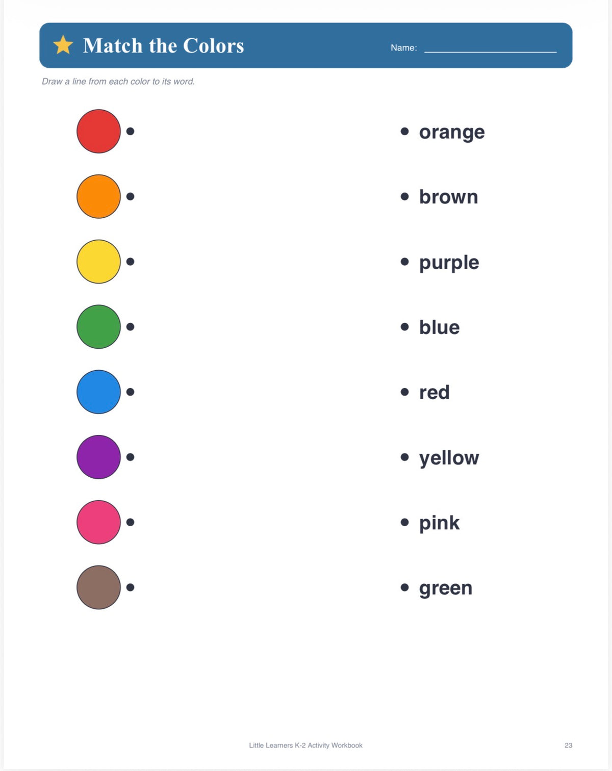 Little Learners K–2 Activity Workbook (Digital Download)