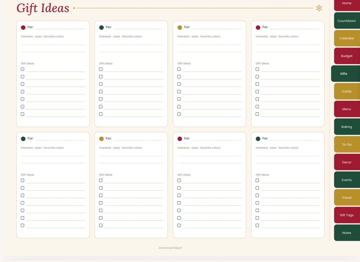 The Complete Holiday Planner (Digital Download)