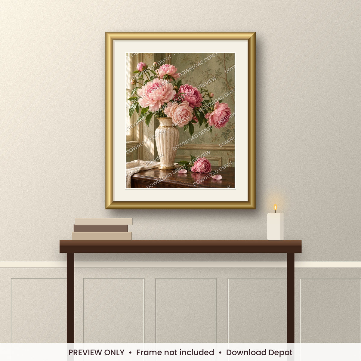 Pink Peony Sister Print (Digital Download)