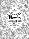 Beautiful Flowers Coloring Bundle