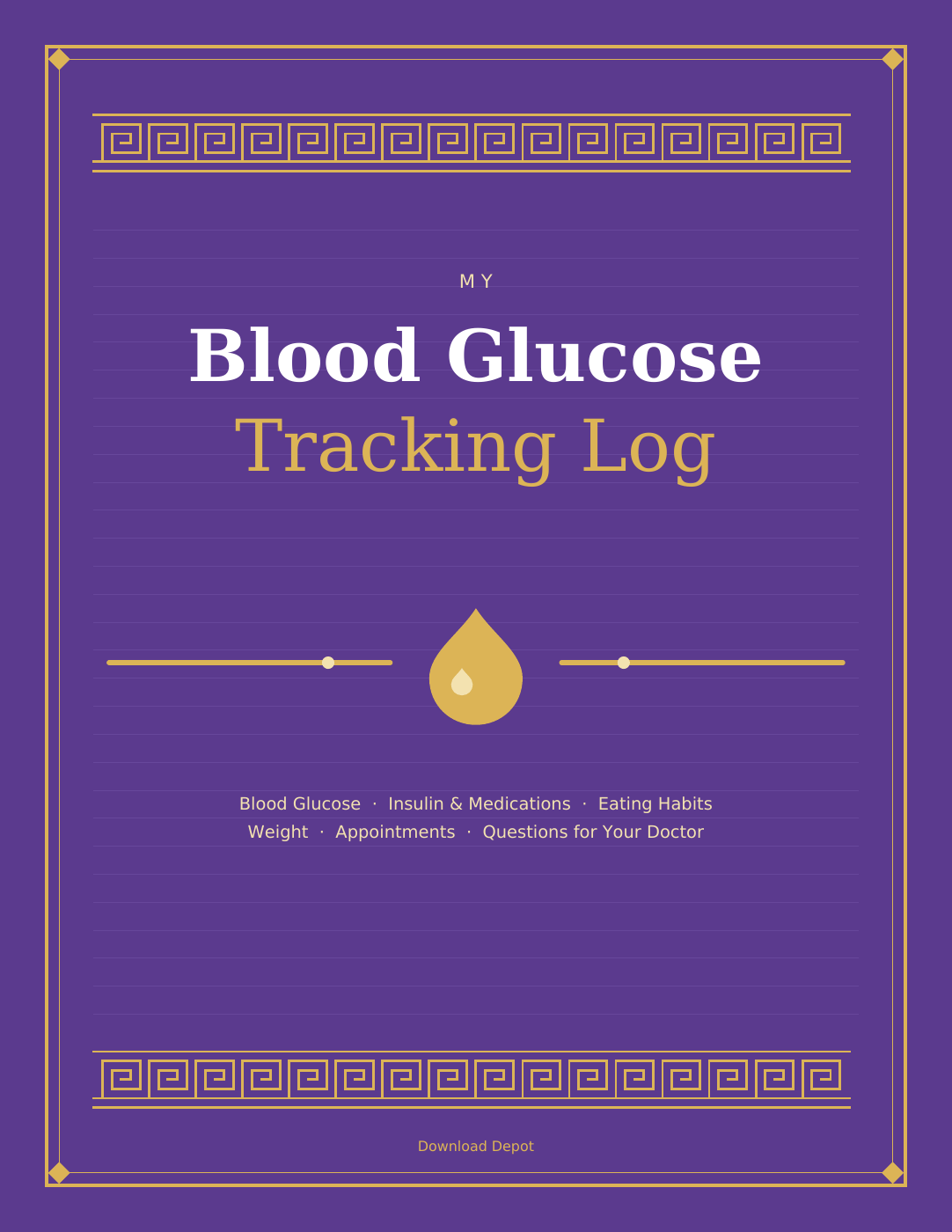 Blood Glucose Tracking Log