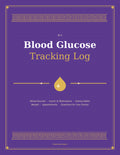 Blood Glucose Tracking Log printed book cover