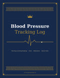 Blood Pressure Tracking Log printed book cover