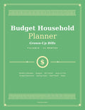 Budget Household Planner printed book cover