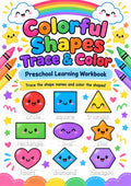 Colorful Shapes Trace & Color Bundle