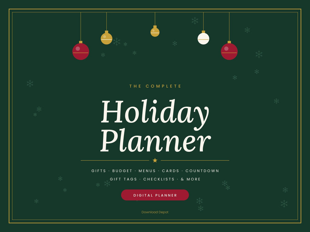The Complete Holiday Planner digital PDF cover