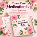 Crown Care Medication Log printed book cover