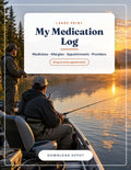 Large Medication Tracker Binder — Gone Fishing Edition printed cover