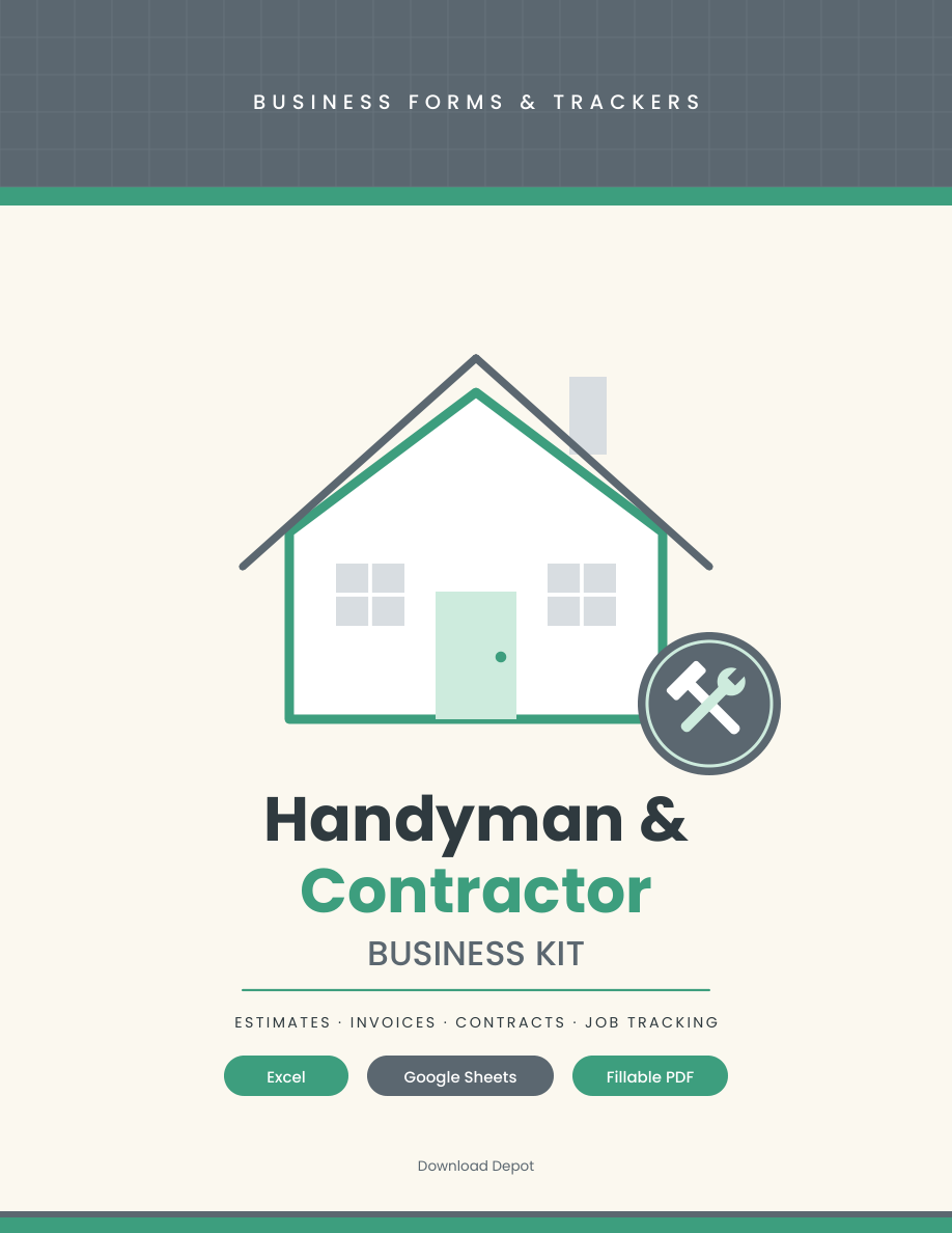 Handyman and Contractor Business Kit cover