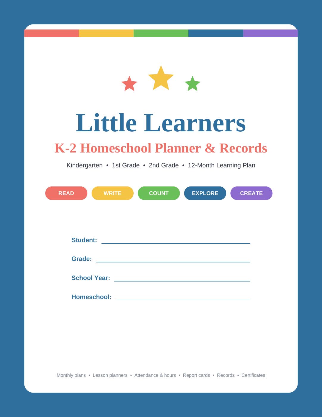 Little Learners Homeschool Bundle