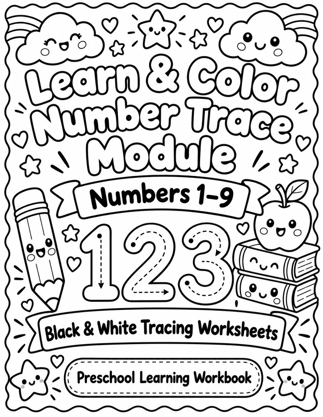 Learn & Color Number Trace Module