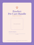 Pawfect Pet Care Bundle Lavender & Peach