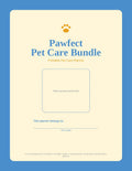 Pawfect Pet Care Bundle Sky Blue & Sunshine