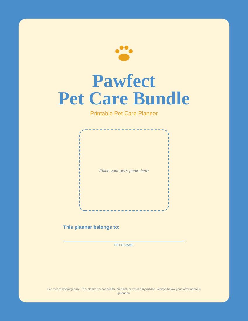 Pawfect Pet Care Bundle Sky Blue & Sunshine