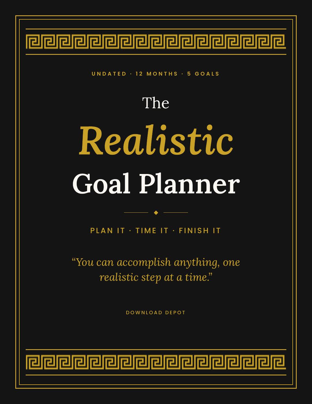 Realistic Goal Planner